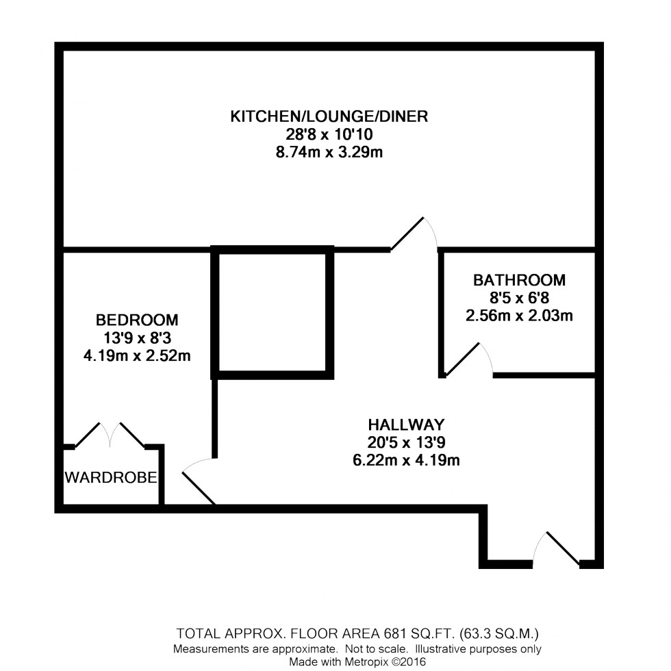 Floorplan for Warwick Court, Cheadle