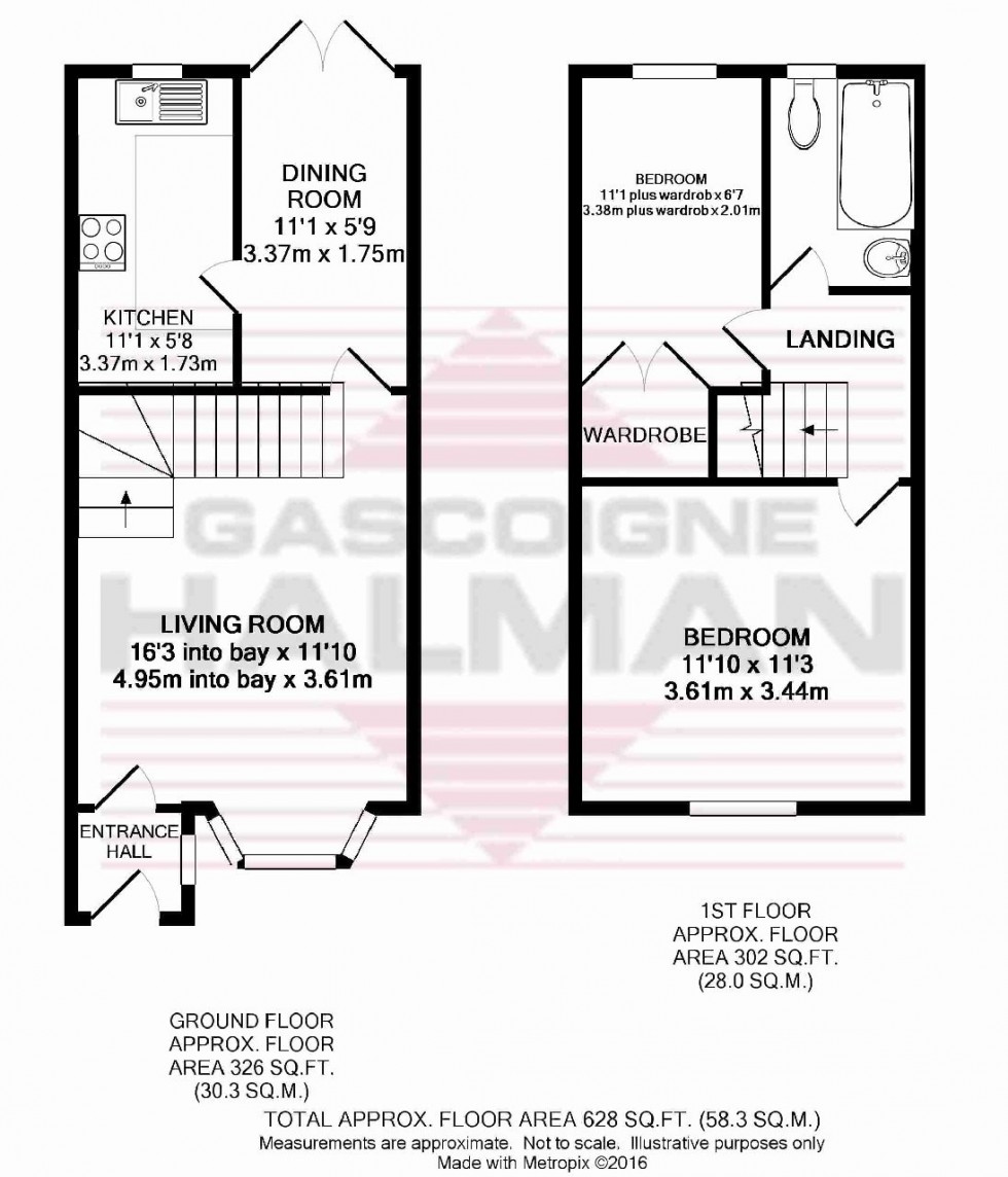 Floorplan for Westminster Close, Middlewich