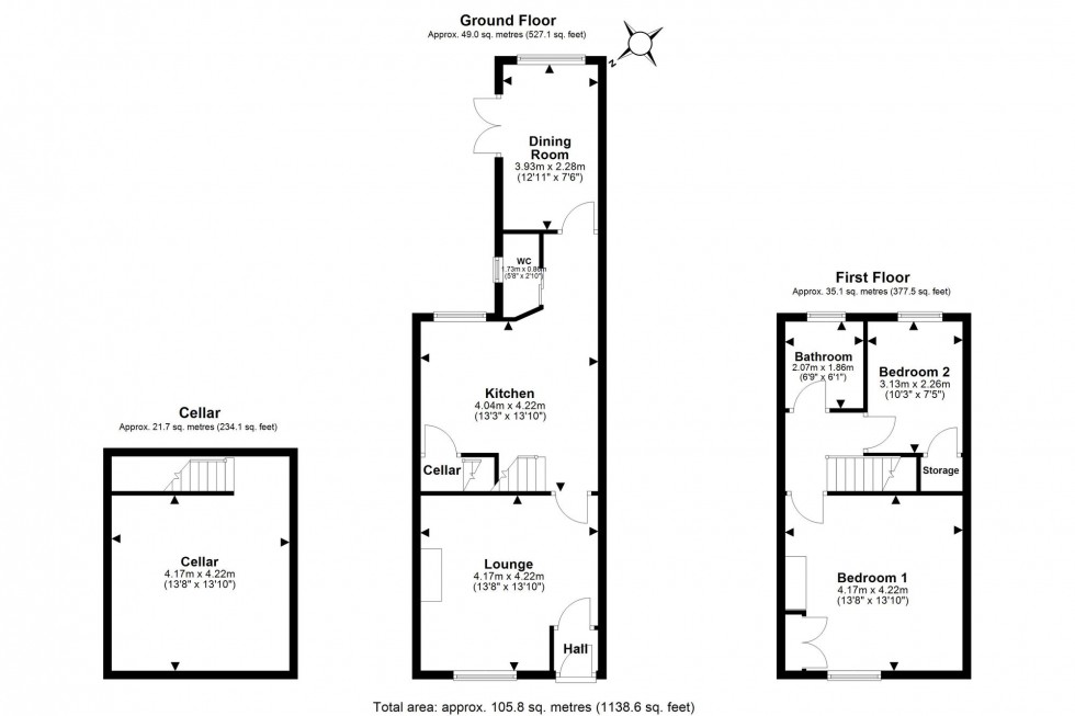 Floorplan for Bridge Lane, Frodsham, WA6