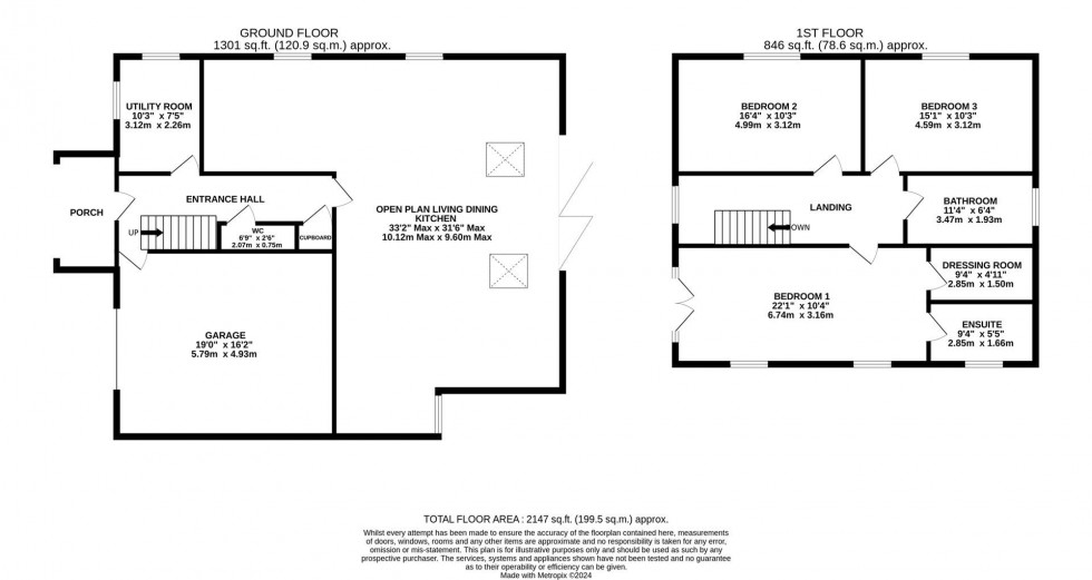 Floorplan for Dickens Lane, Poynton