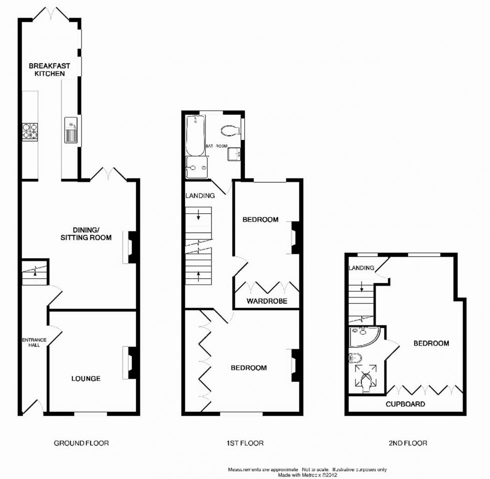 Floorplan for Oak Lane, Wilmslow