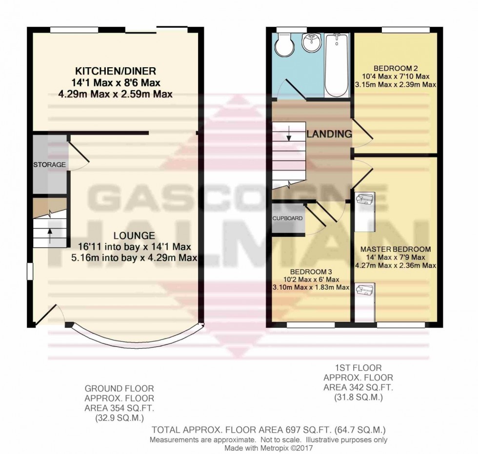 Floorplan for Coltsfoot Drive, Broadheath, Altrincham