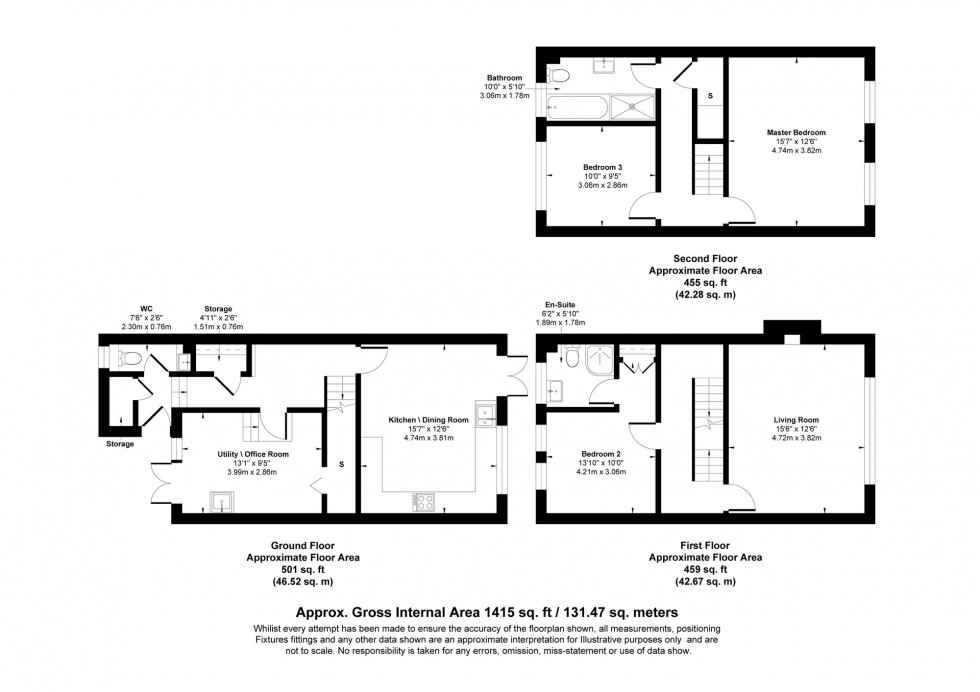 Floorplan for Domville Close, Lymm, WA13