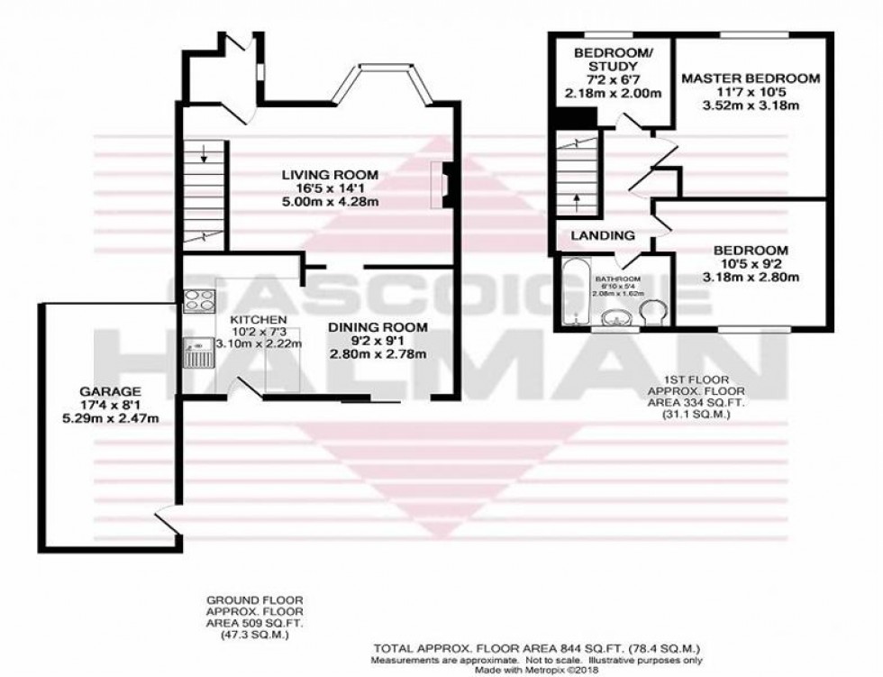 Floorplan for Heatherfield Court, Wilmslow