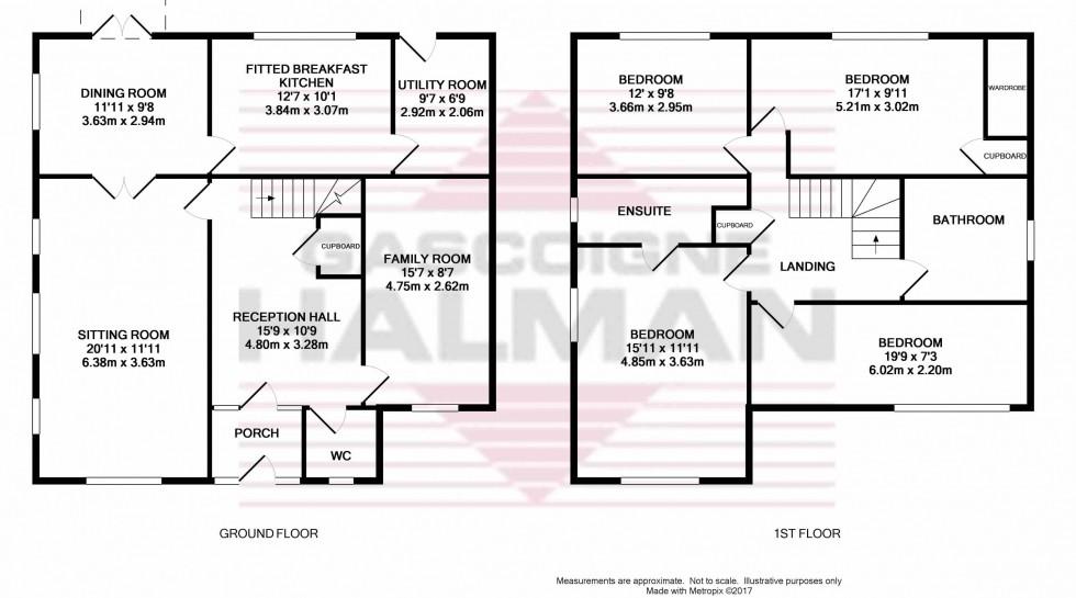 Floorplan for Reservoir Road, Whaley Bridge, High Peak