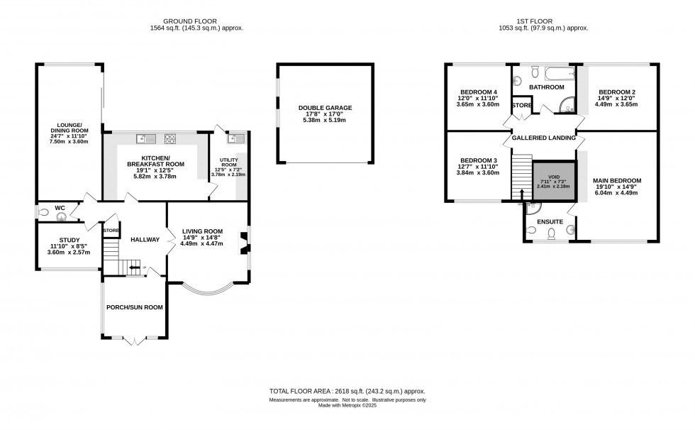 Floorplan for Packsaddle Park, Prestbury