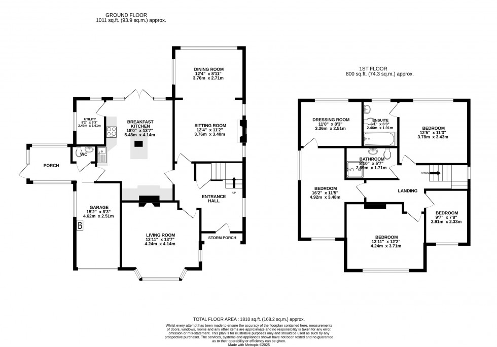 Floorplan for College Close, Wilmslow