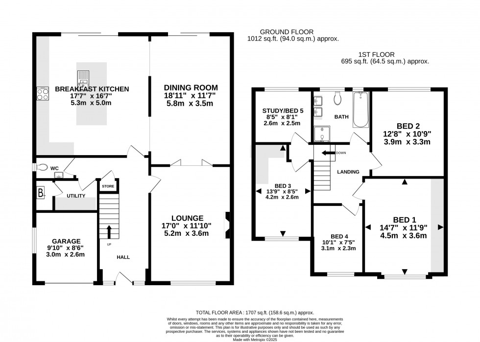 Floorplan for Crabtree Avenue, Hale Barns