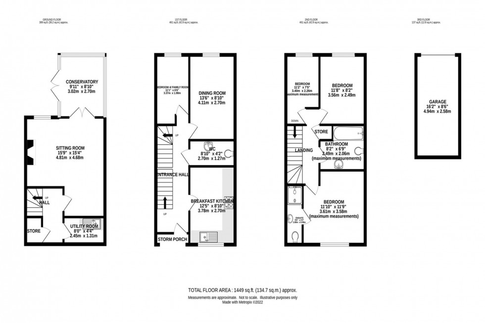 Floorplan for Cotton Close, Whaley Bridge, SK23