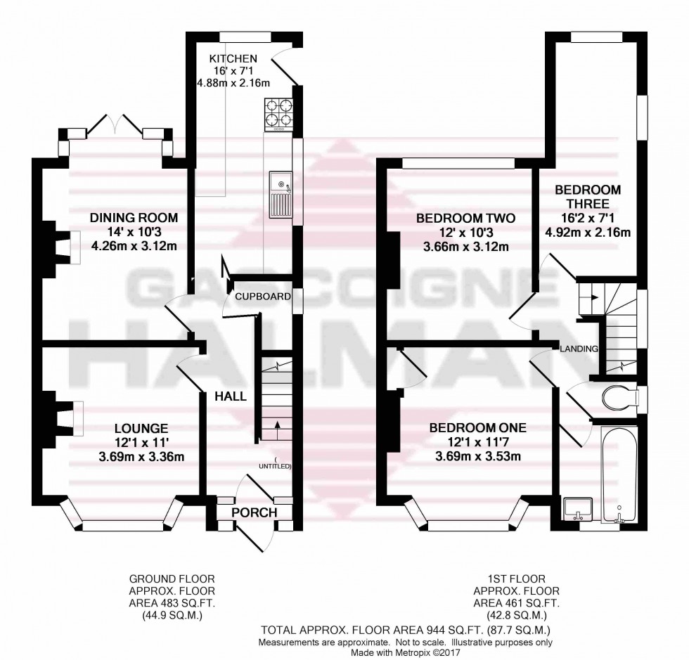 Floorplan for Oulton Avenue, Sale