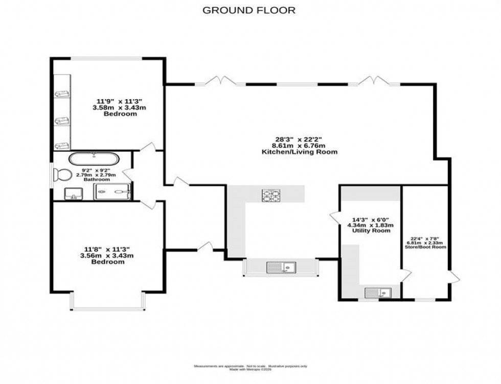 Floorplan for York Road, Grappenhall, Warrington