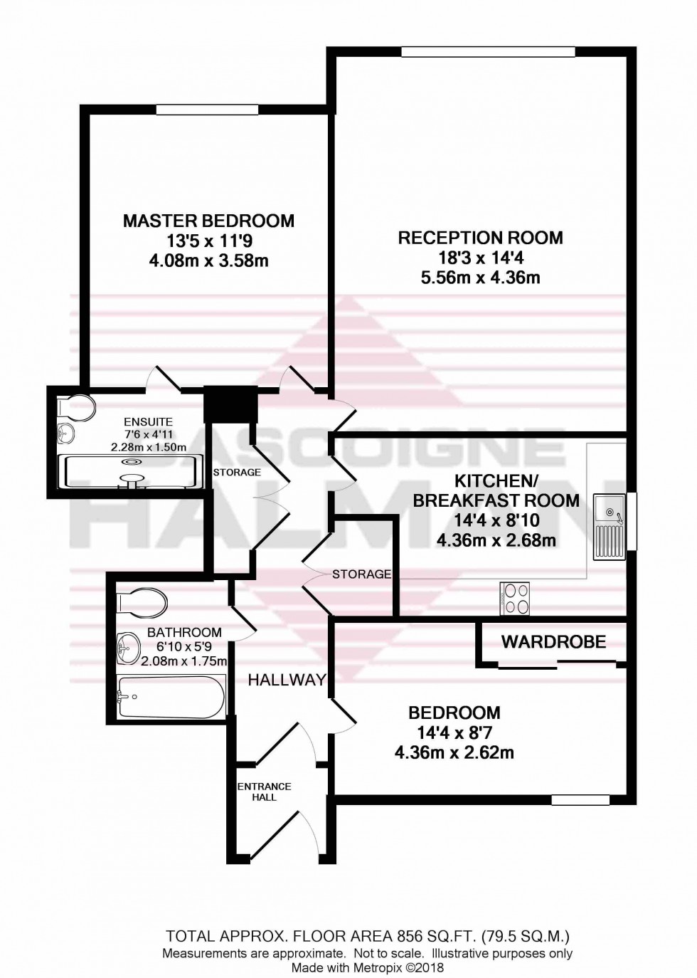 Floorplan for Oakfield, Davey Lane, Alderley Edge