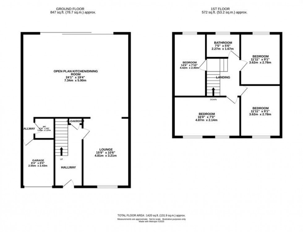 Floorplan for Cherryfields Road, Macclesfield