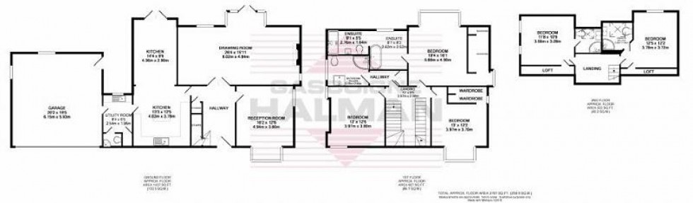 Floorplan for Victoria Road, Wilmslow