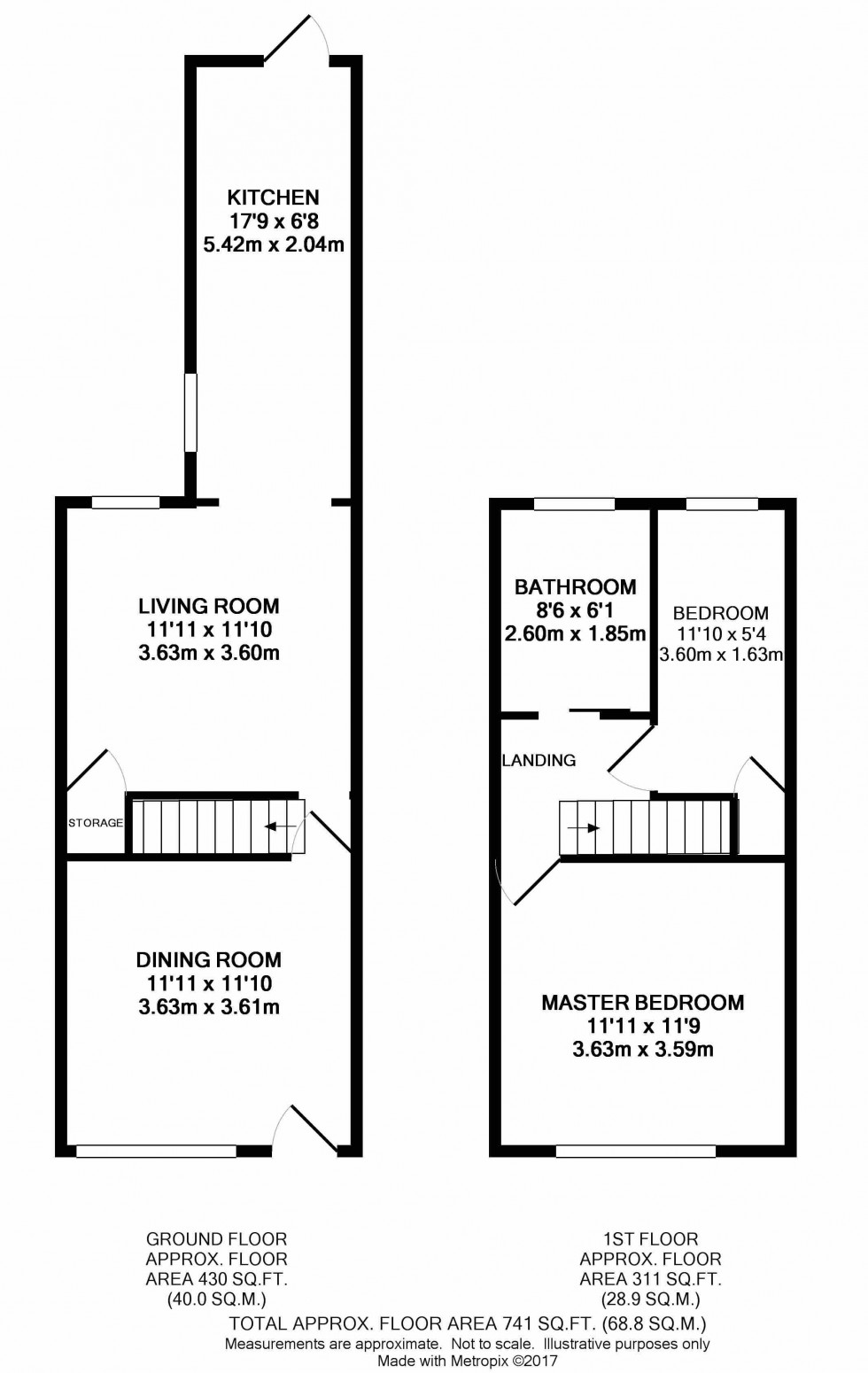 Floorplan for Jackson Street, Cheadle