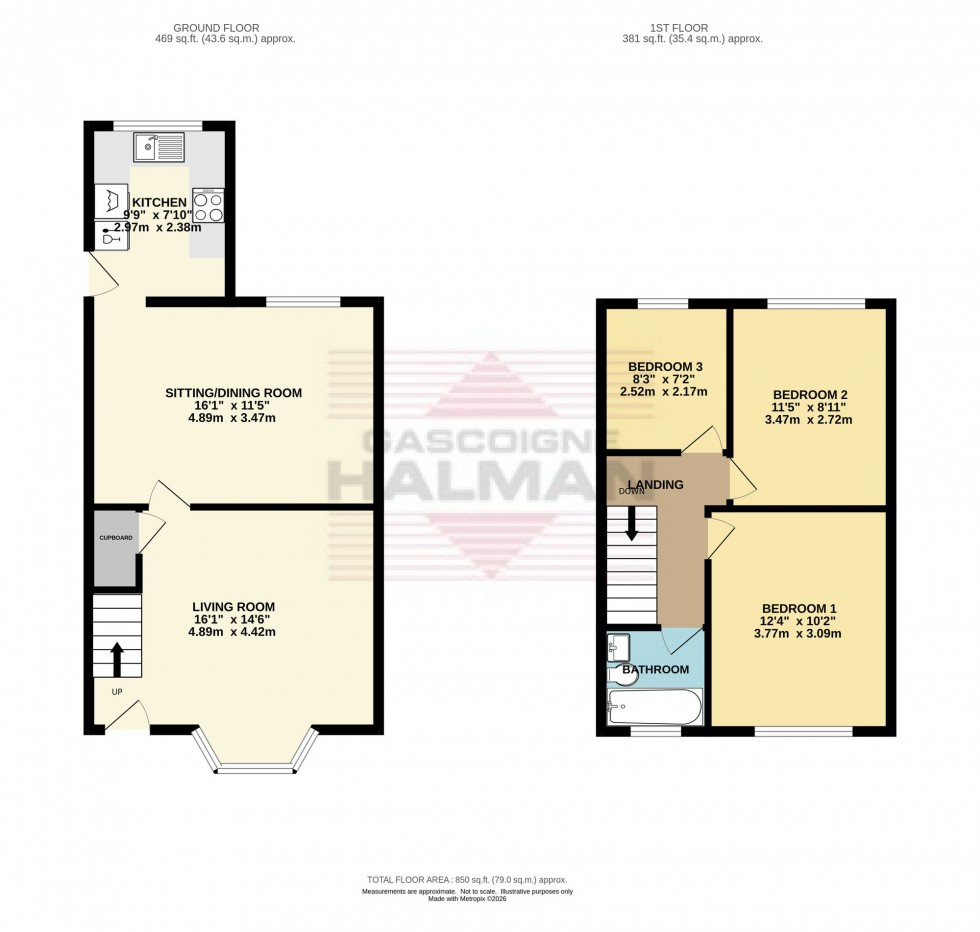 Floorplan for Taylor Street, Hollingworth, SK14