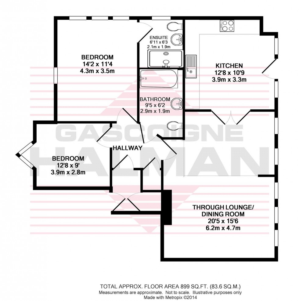 Floorplan for Portland Place, Belgrave Road, Bowdon, Altrincham