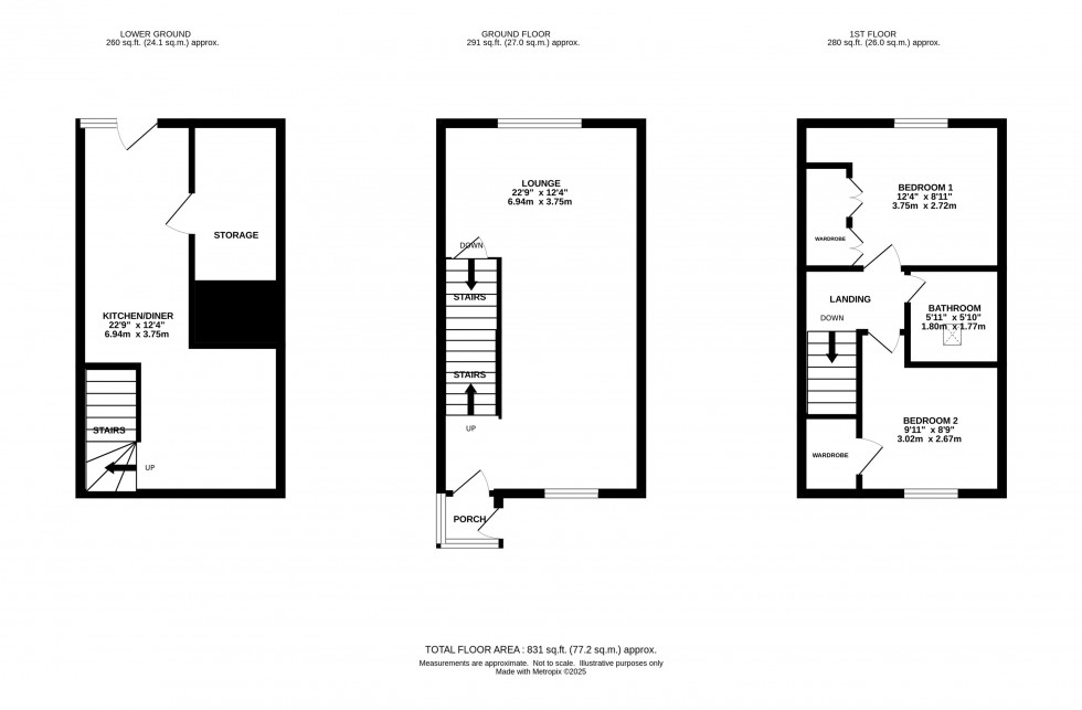Floorplan for Town Street, Marple Bridge
