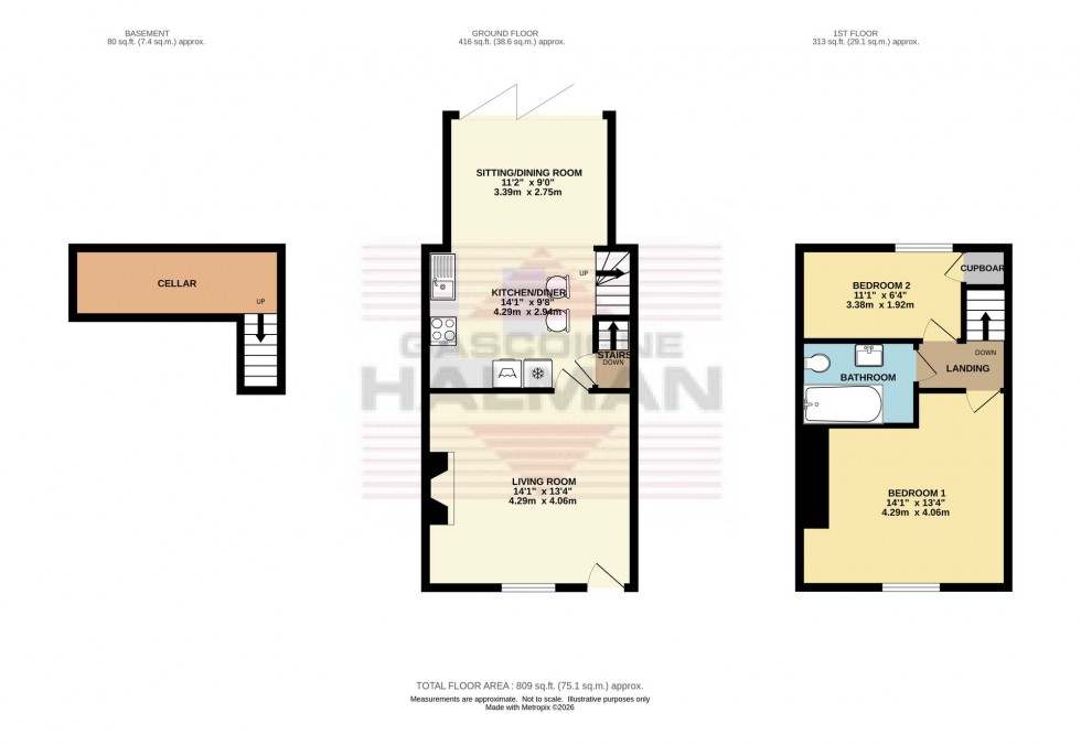 Floorplan for Padfield Main Road, Hadfield, SK13