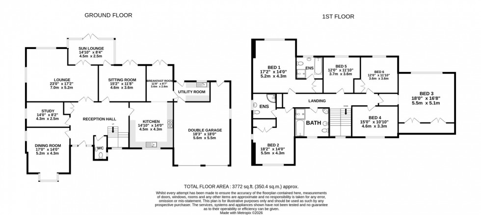 Floorplan for Bow Green Road, Bowdon, WA14