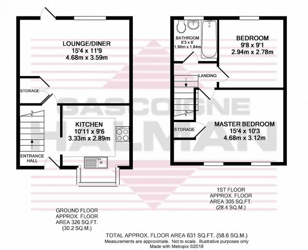 Floorplan for Brackenwood Mews, Wilmslow