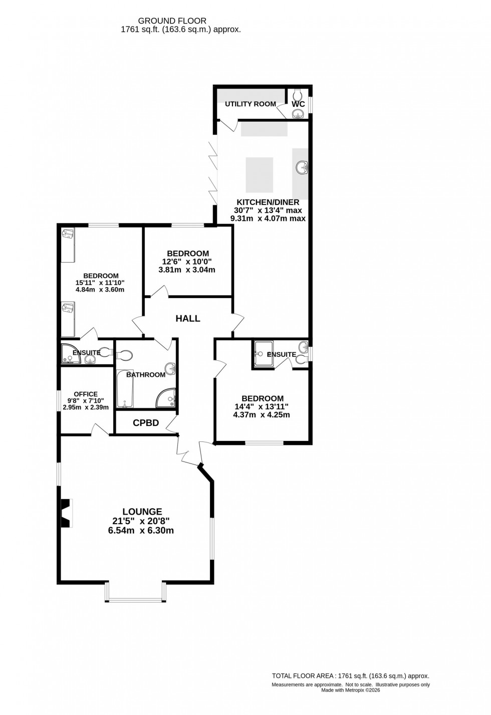 Floorplan for Horderns Lane, Chapel-En-Le-Frith, SK23
