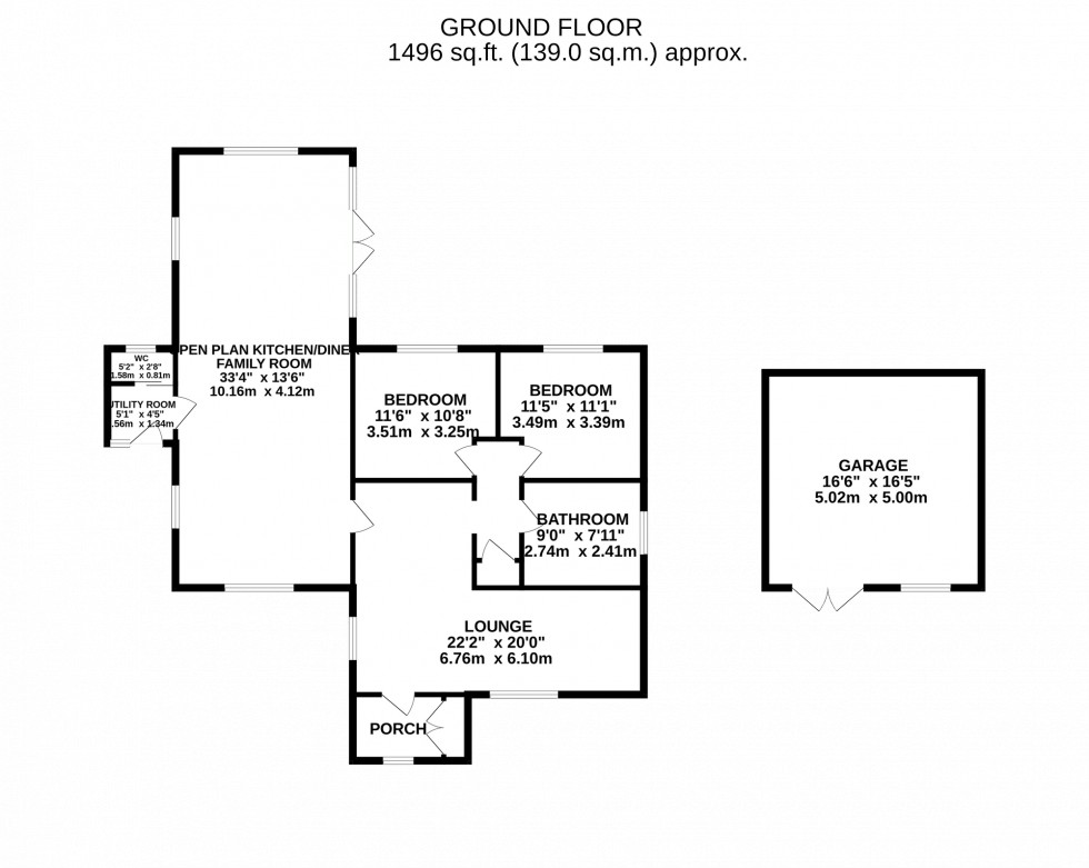 Floorplan for Sussex Avenue, Gawsworth, SK11