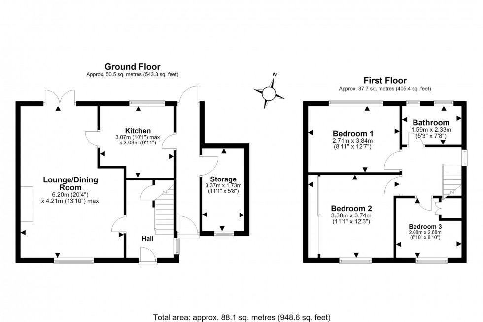 Floorplan for Ashton Drive, Frodsham, WA6