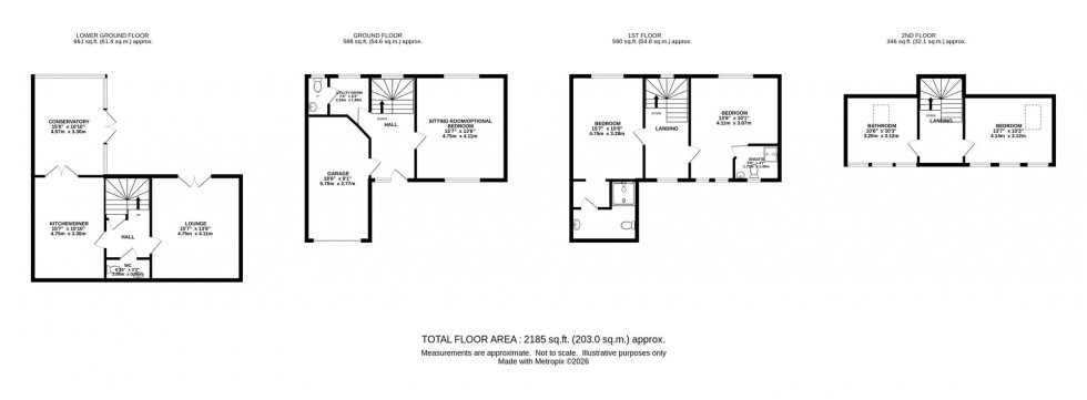 Floorplan for West Towers Mews, Marple, SK6