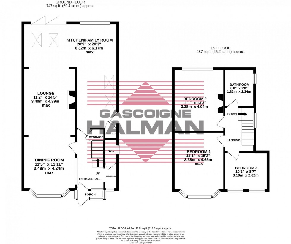 Floorplan for Rydal Avenue, Sale, M33