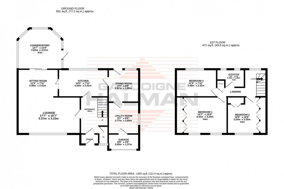 Floorplan for Fairway Avenue, Manchester, M23