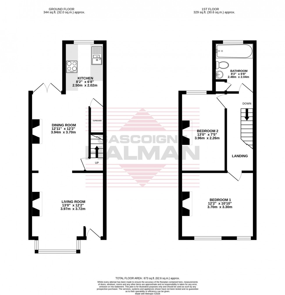 Floorplan for Cheltenham Road, Stockport, SK3