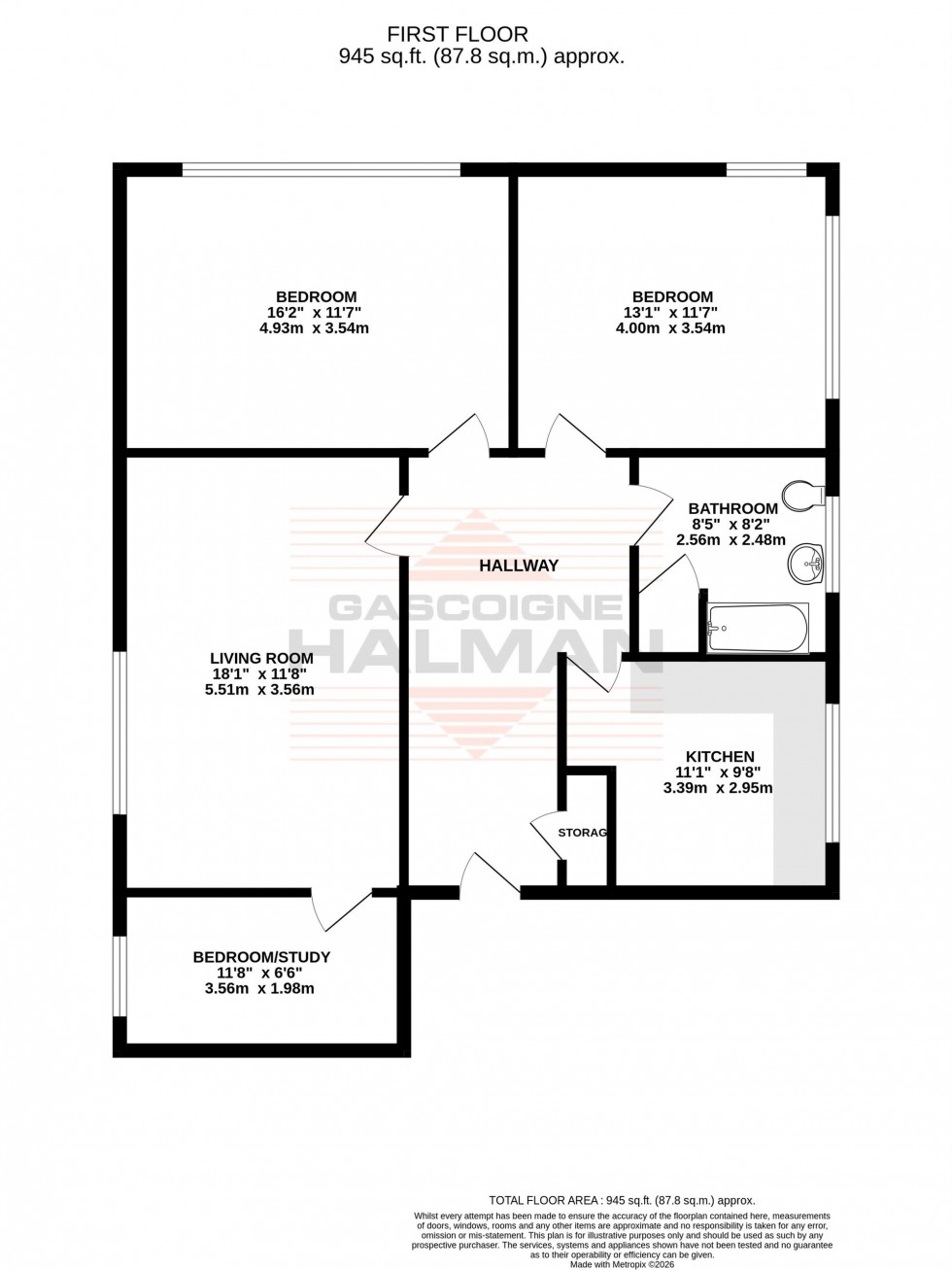 Floorplan for Marsland Road, Harewood Court Marsland Road, M33