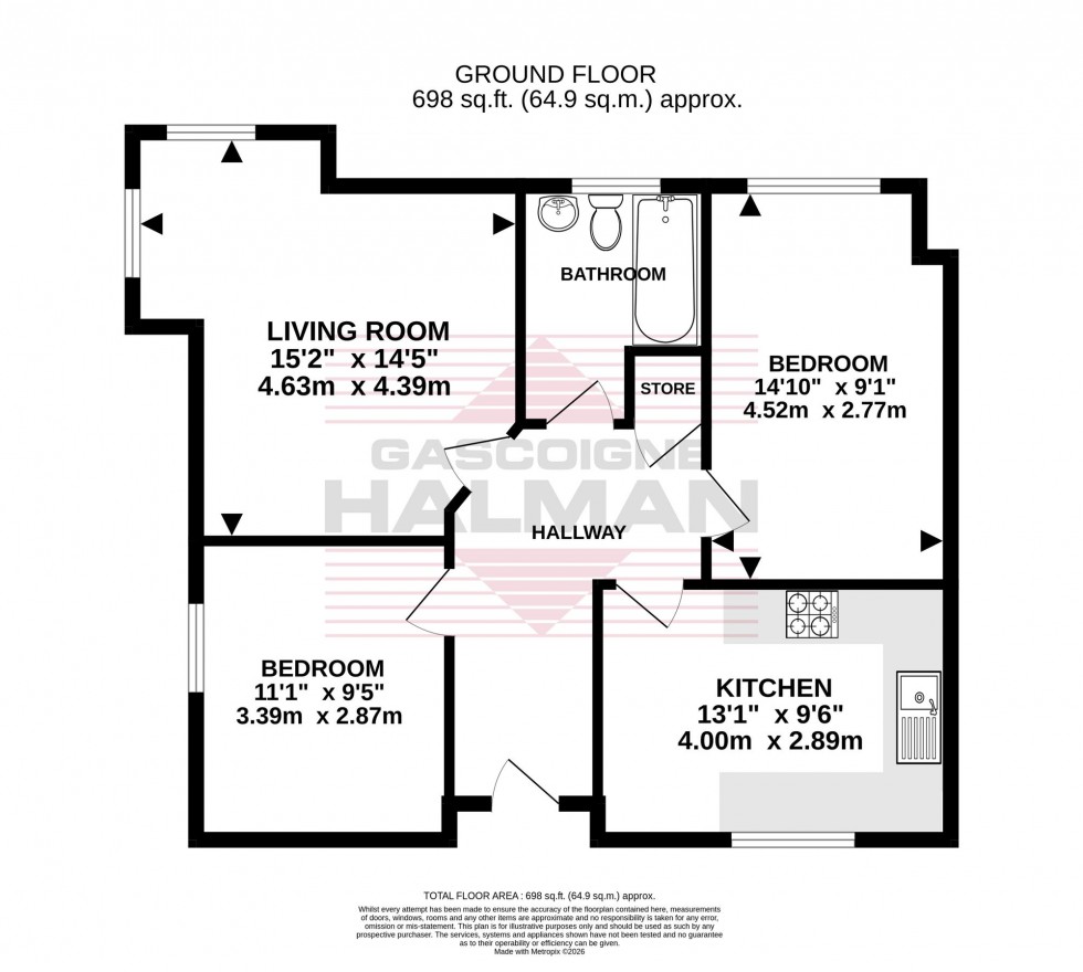Floorplan for Greenwood Road, Manchester, M22