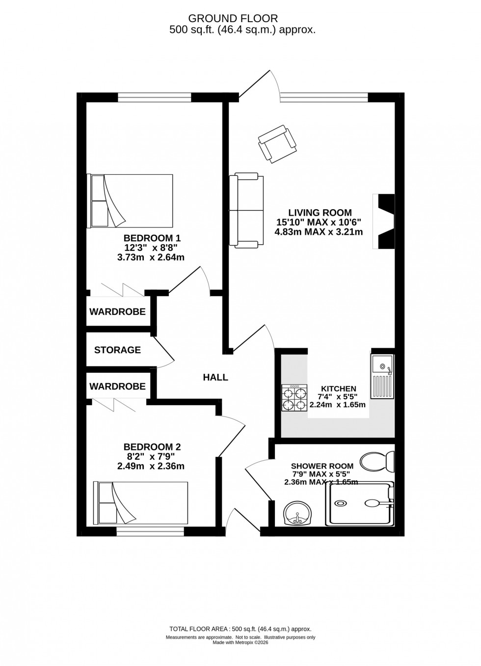 Floorplan for Groby Road, Altrincham, WA14
