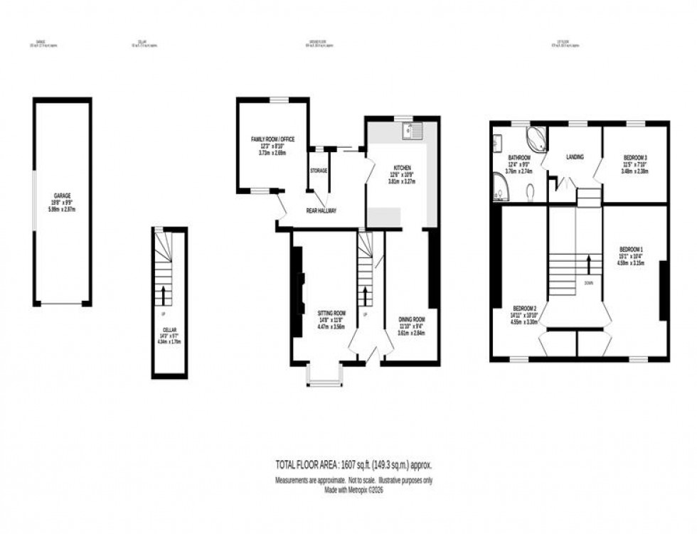 Floorplan for Chapel Road, Whaley Bridge, High Peak