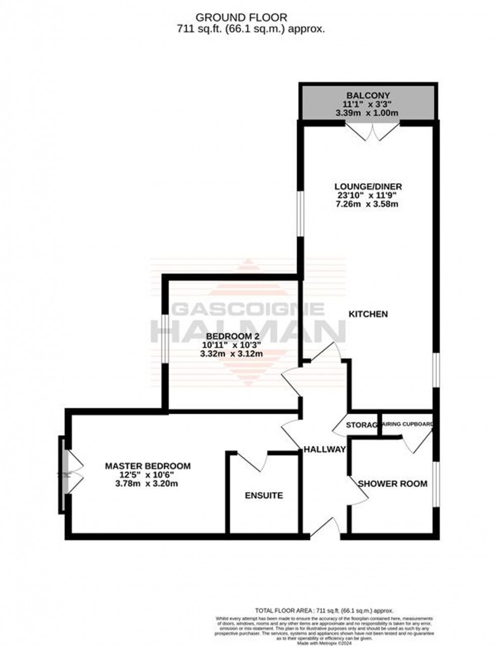 Floorplan for Cheswick Close, Sale, M33