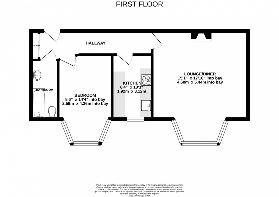 Floorplan for Sandringham Court, Broad Walk, Buxton