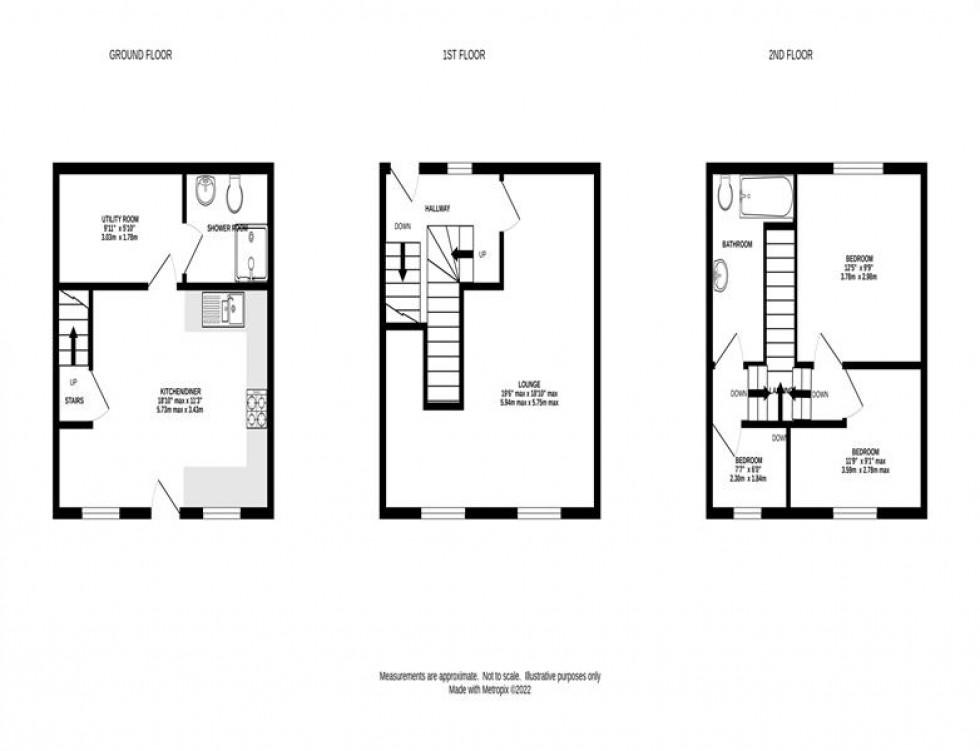Floorplan for Terrace Road, Chapel-En-Le-Frith, High Peak