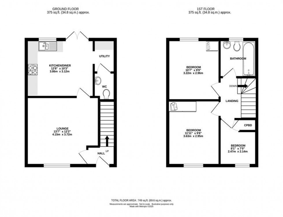Floorplan for Beckets Wood, Chapel-En-Le-Frith