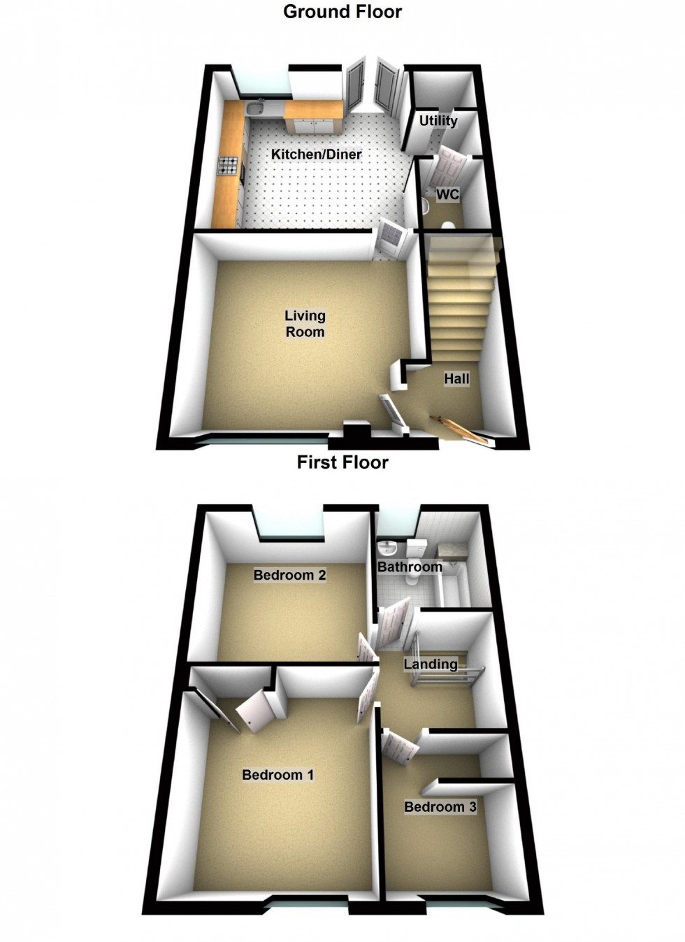 Floorplan for Beckets Wood, Chapel-En-Le-Frith