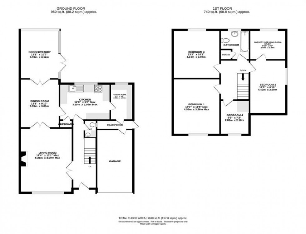 Floorplan for Ravenscroft, Holmes Chapel