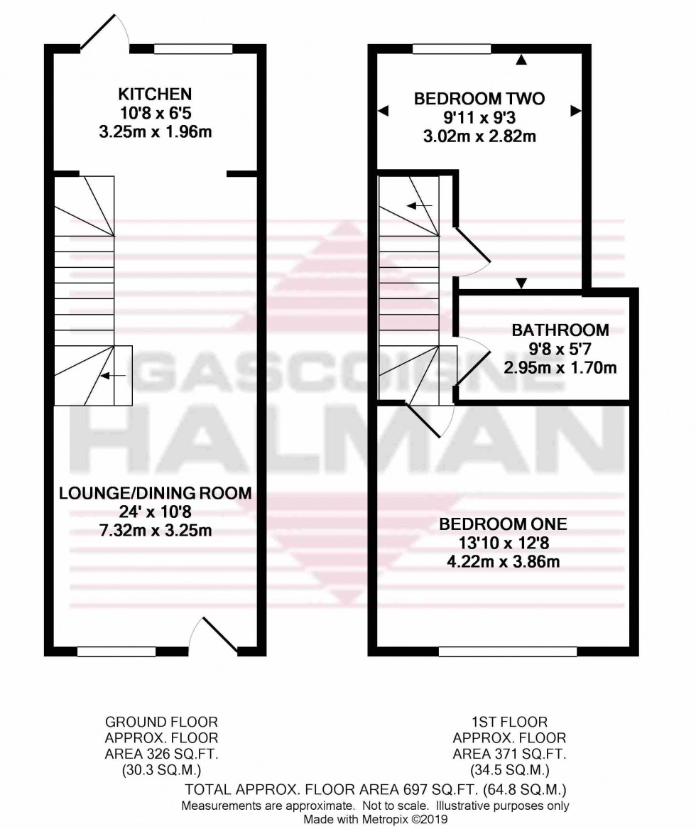 Floorplan for St George's Street, Macclesfield