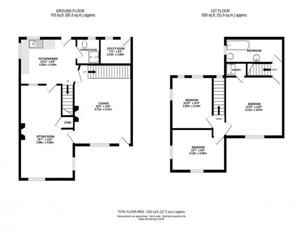 Floorplan for Eccles Road, Higher Crossings, High Peak