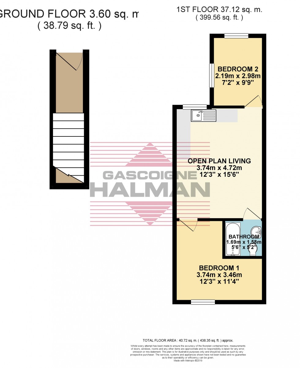 Floorplan for Lower Bents Lane, Bredbury, Stockport
