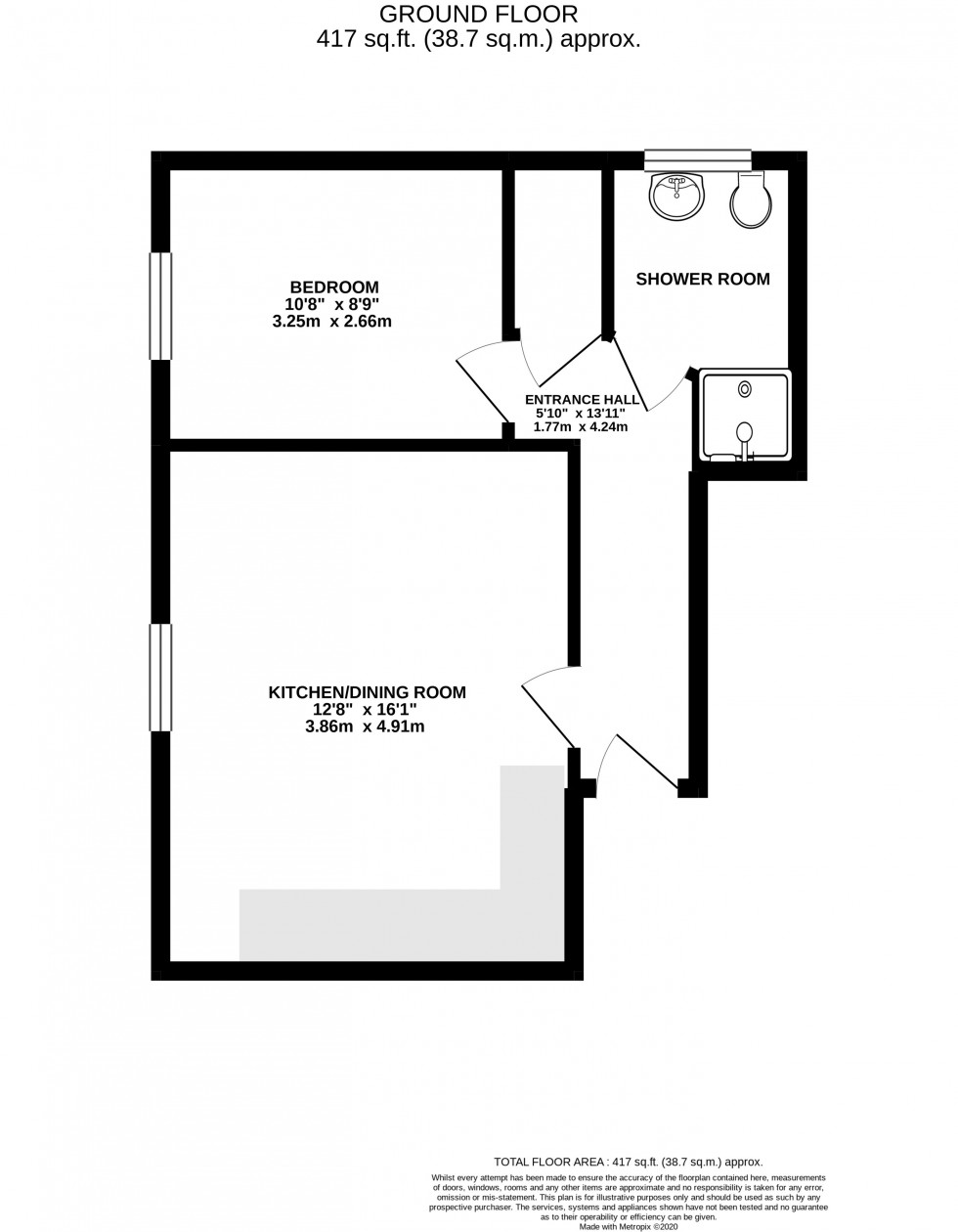 Floorplan for Canal Street, Macclesfield