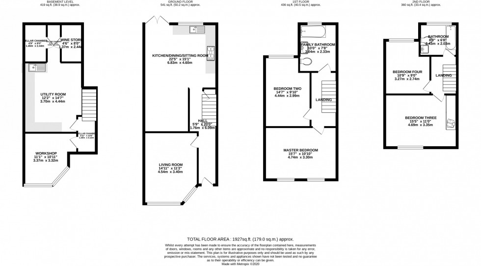 Floorplan for Claremont Grove, Didsbury