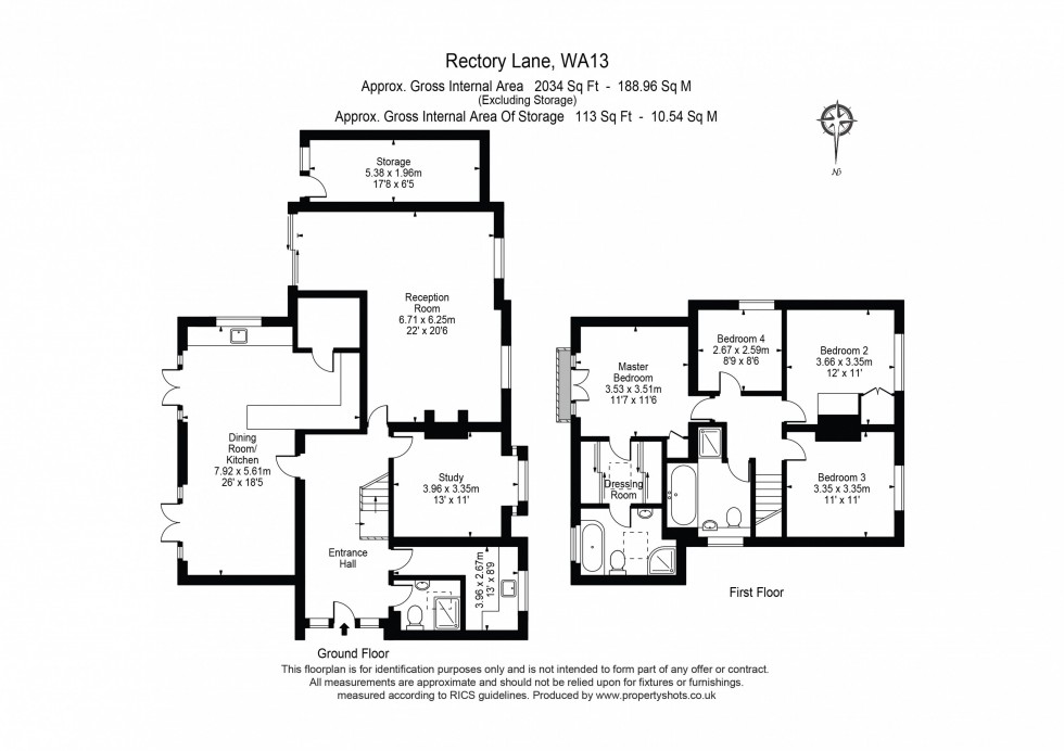 Floorplan for Rectory Lane, Lymm