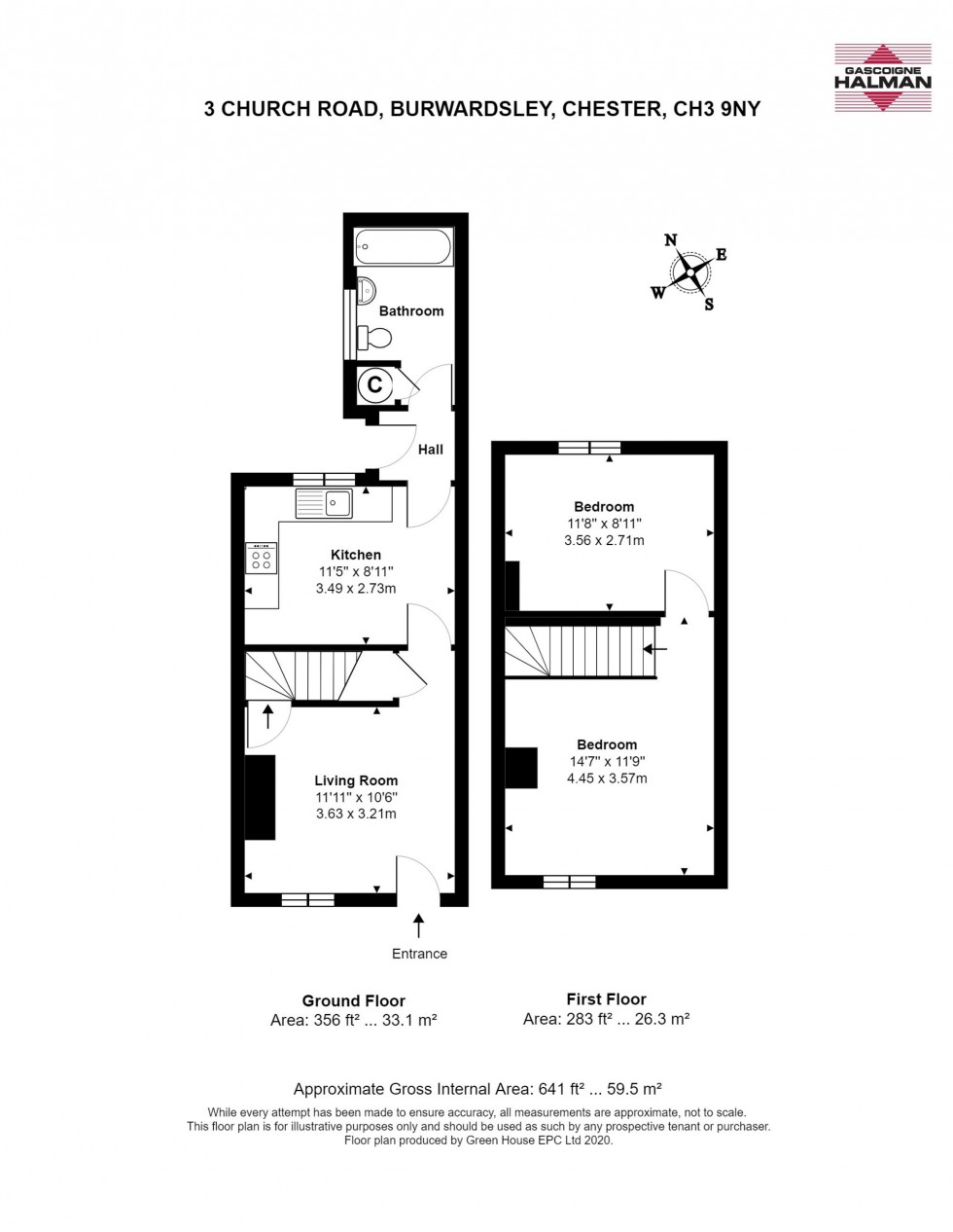 Floorplan for Church Road, Burwardsley, CH3