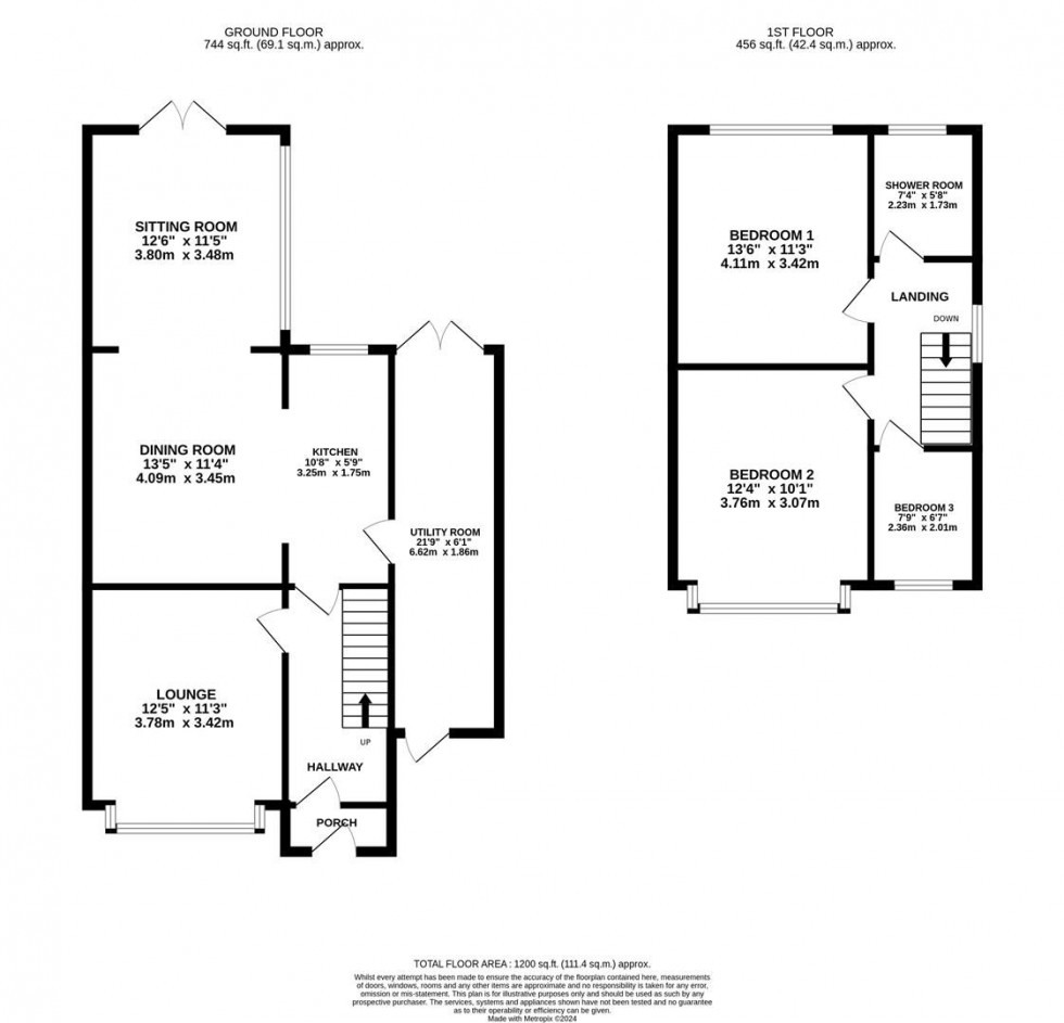 Floorplan for Derbyshire Road, Poynton
